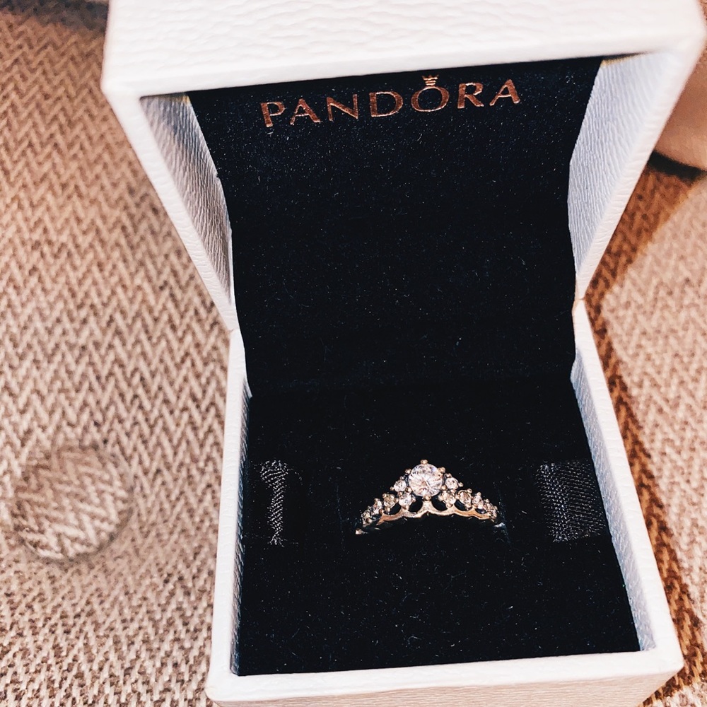 Pandora ring 💍 Fairy Tale Tiara Wishbone Ring